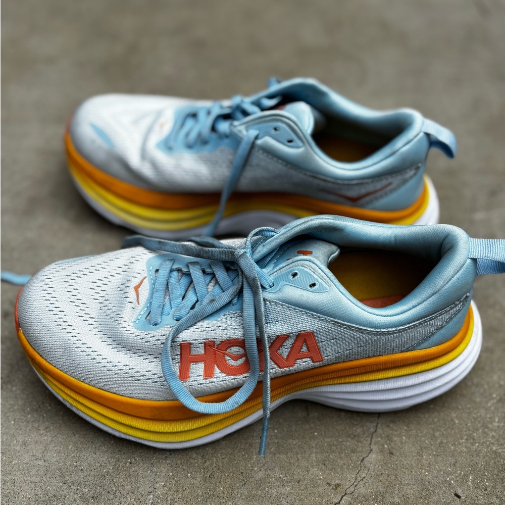 Hoka Blue and Orange Running Shoes HOKA
